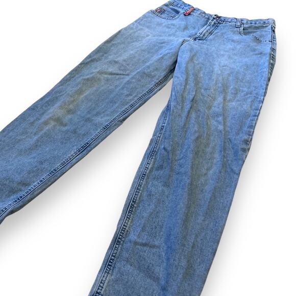 Vintage 90s Road Rags High Waist Distressed Light Blue Denim Jeans Size 30 - Picture 3 of 16